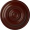 Ekena Millwork Niobe Ceiling Medallion (Fits Canopies up to 8 5/8"), Hand-Painted Brushed Mahogany, 18"OD x 1 1/2"P CM18NIBMF - alternate 1